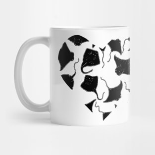 Stingray Heart Mug